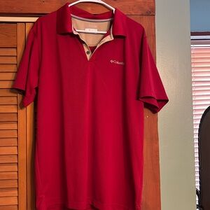Men’s Columbia polo shirt. Size large
